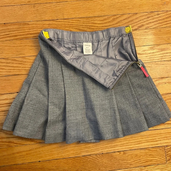 Crewcut Girls Grey Wool Box Pleated skirt, size 6 - Picture 4 of 7